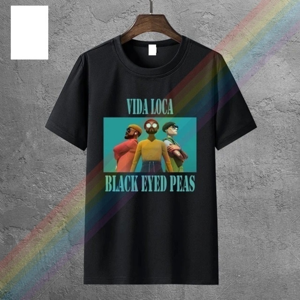 Black Eyed Peas Vida Loca Graphic Music T-Shirt